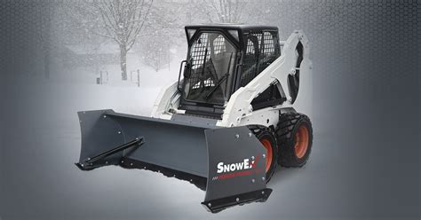 snow blade skid steer|snowex plows for skid steers.